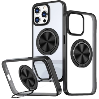 TPU+PC чехол с магнитом и кольцом для Apple iPhone 15 Pro (6.1") фото 1 из 3