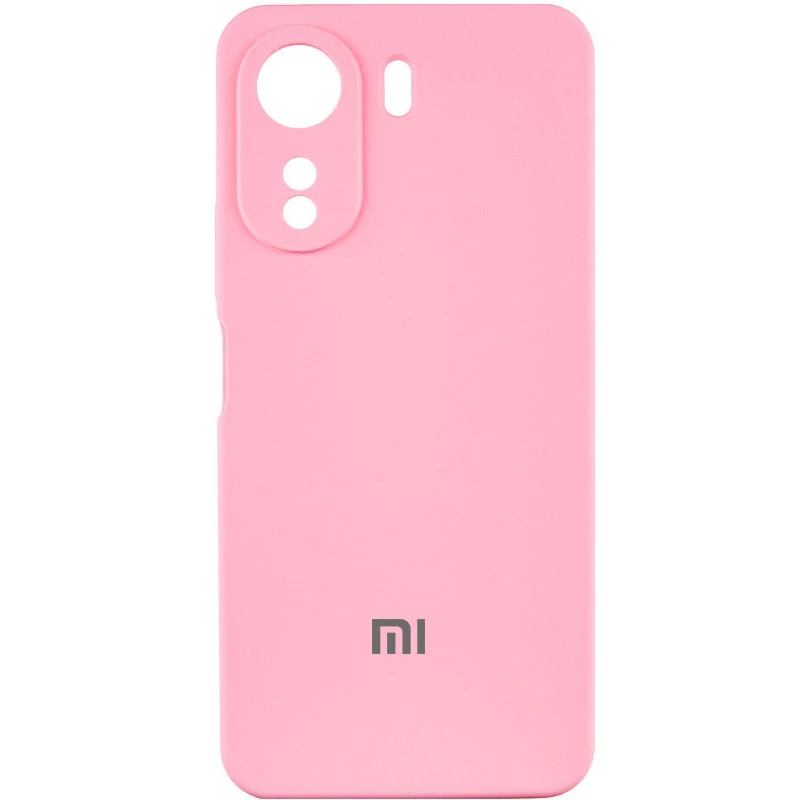 Чохол Silicone Case Lakshmi Premium L з закритою камерою на Xiaomi Redmi 13C – Рожевий / Light pink. Фото 1 з 2
