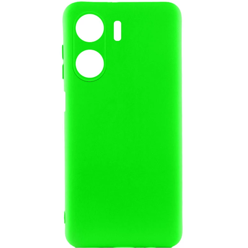 

Чехол Silicone Case Lakshmi с закрытой камерой для Xiaomi Poco C65 (Салатовый / Neon Green), Салатовий / neon green