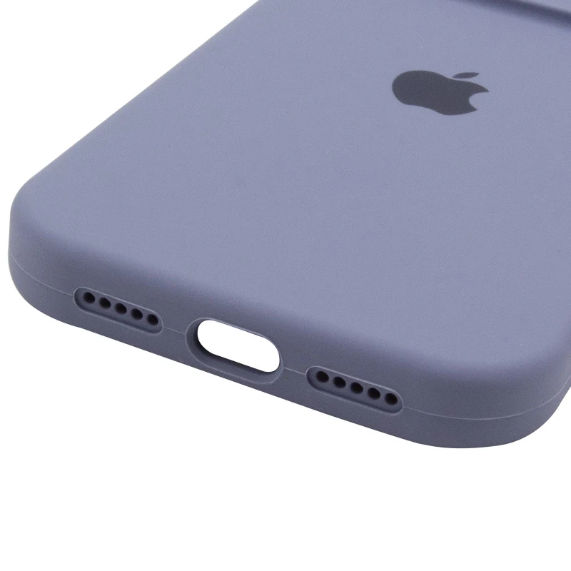 Чехол Silicone Case с защитой камеры для Apple iPhone 14 Pro Max (6.7") – Серый / Lavender Gray. Фото 9 из 9