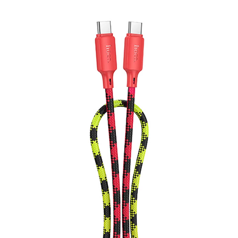 Дата кабель Hoco X116 Meridian Type-C to Type-C 60W (1m) – Gradient Red Mix. Фото 1 з 6