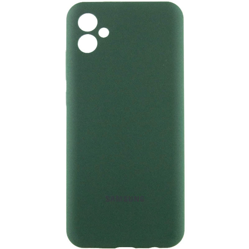 Силиконовый чехол Cover Lakshmi с защитой камеры для Samsung Galaxy A06 – Зеленый / Dark green. Фото 1 из 4