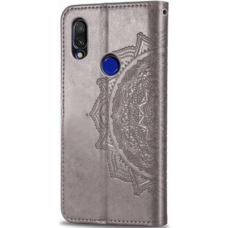 Шкіряний чохол-книжка Art Case з візитницею для Xiaomi Redmi Note 7 / Note 7 Pro / Note 7s – Сірий. Фото 4 з 5