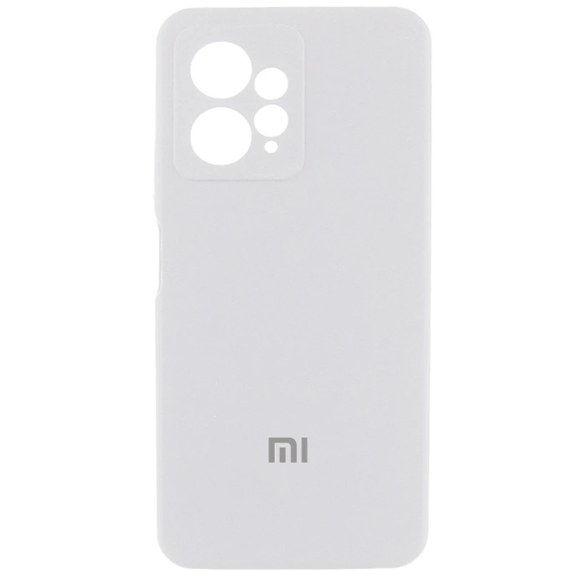 Чохол Silicone Case Lakshmi Premium L з закритою камерою на Xiaomi Redmi Note 12 4G – Білий / White. Фото 1 з 1