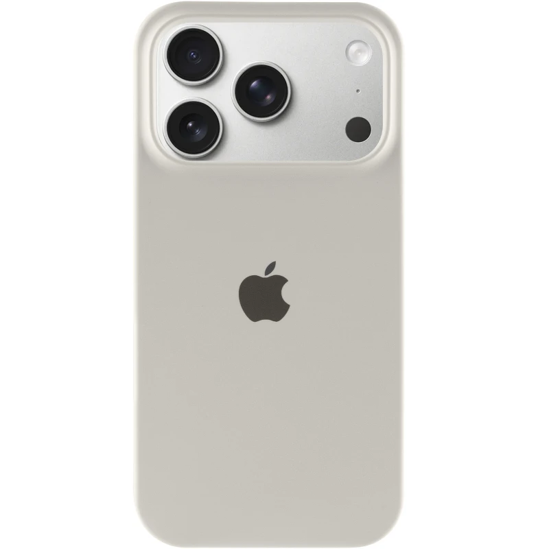 Чехол Silicone Case с закрытым низом для Apple iPhone 17 Pro (6.3") – Бежевый / Antigue White. Фото 3 из 6