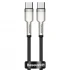 Дата кабель Baseus Cafule Series Metal Type-C to Type-C 100W (1m) – Чорний. Фото 1 з 6