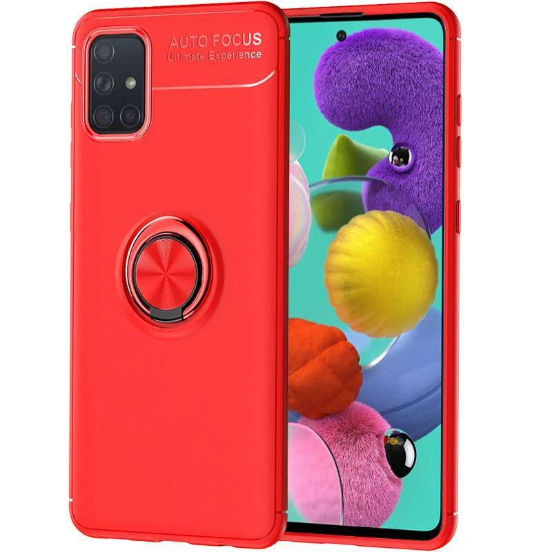 

Чохол Deen ColorRing з кільцем на Samsung Galaxy A51 (Червоний / Червоний)
