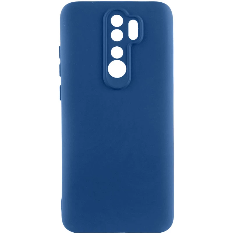 Кольоровий силіконовий чохол GETMAN із закритою камерою для Xiaomi Redmi 9 – Синій / Navy Blue. Фото 1 з 1
