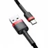 Дата кабель Baseus Cafule Type-C Cable 3A (1m) – Красный / Черный. Фото 2 из 5
