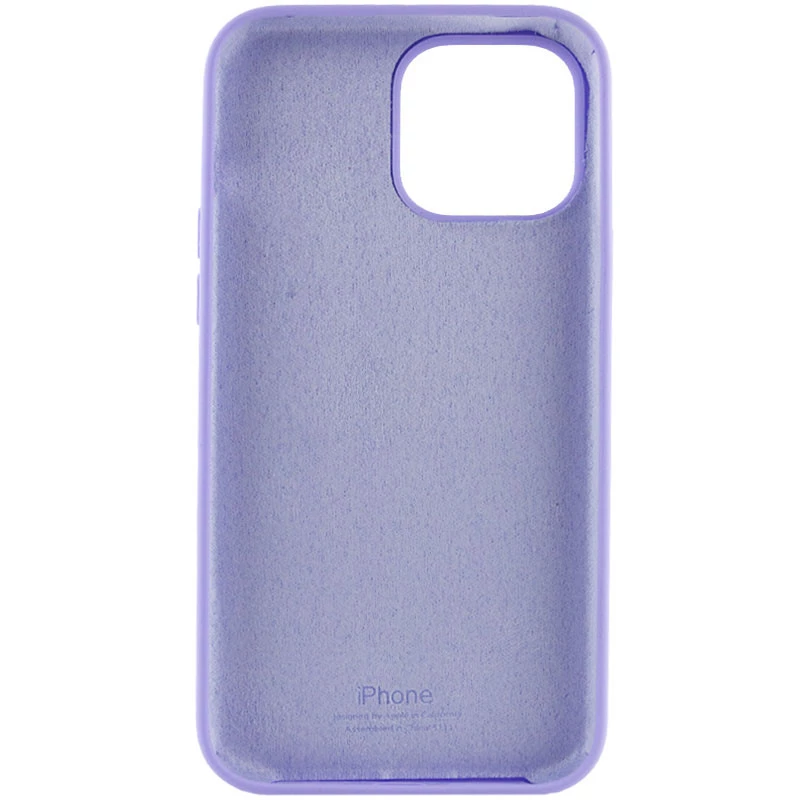 Чохол Silicone Case з закритим низом на Apple iPhone 16 – Бузковий / Dasheen. Фото 2 з 4