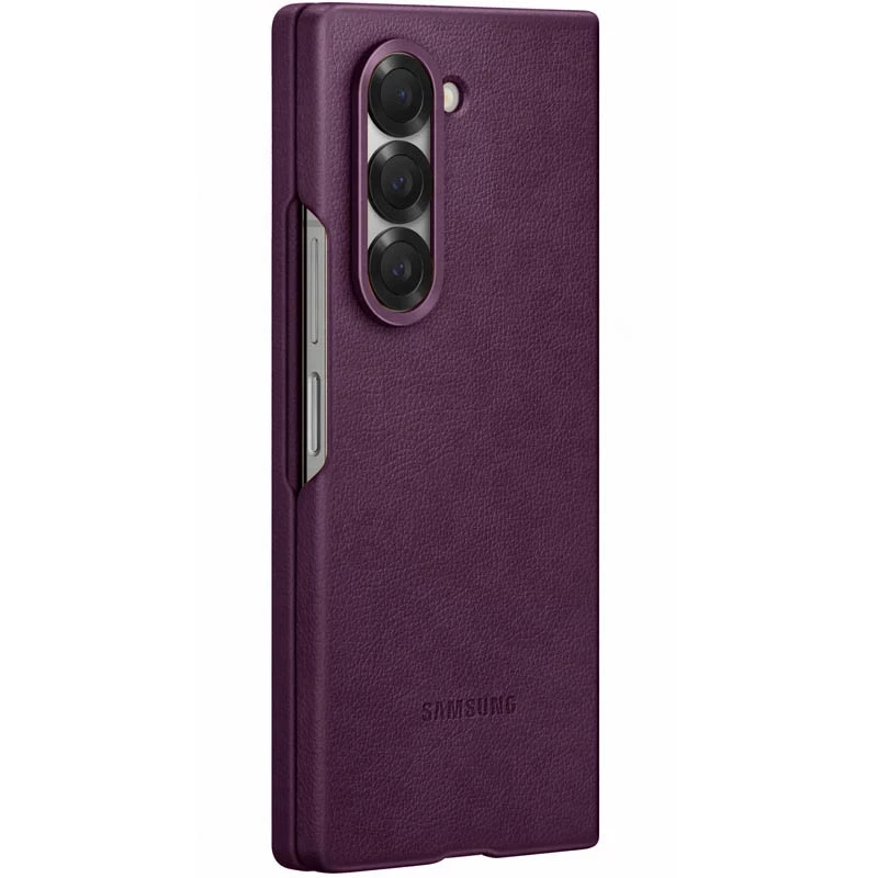 Шкіряний чохол Leather Case Premium на Samsung Galaxy Z Fold5 – Purple. Фото 4 з 11