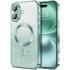 Чохол з блискітками, захисними лінзами на камеру та MagSafe на Apple iPhone 17 (6.3") – Зелений / Light mint. Фото 1 з 1