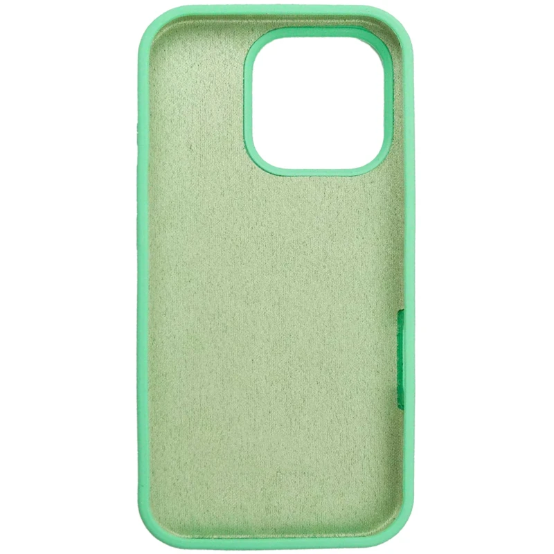 Чохол з закритим низом Silicone Case на Apple iPhone 16 Pro Max – Зелений / Spearmint. Фото 7 з 9