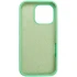 Чохол з закритим низом Silicone Case на Apple iPhone 16 Pro – Зелений / Spearmint. Фото 6 з 9