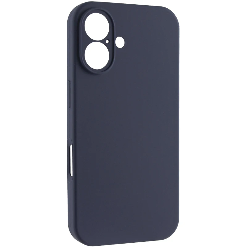Чехол Silk Full Camera Protective (AA) NO LOGO для Apple iPhone 16 – Темно-синий / Midnight blue. Фото 1 из 7