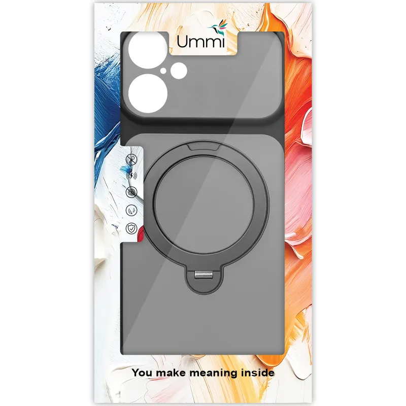 Чехол Ummi Full Camera with Magnetic Fit HQ Ring для Apple iPhone 16 – Black. Фото 3 из 10