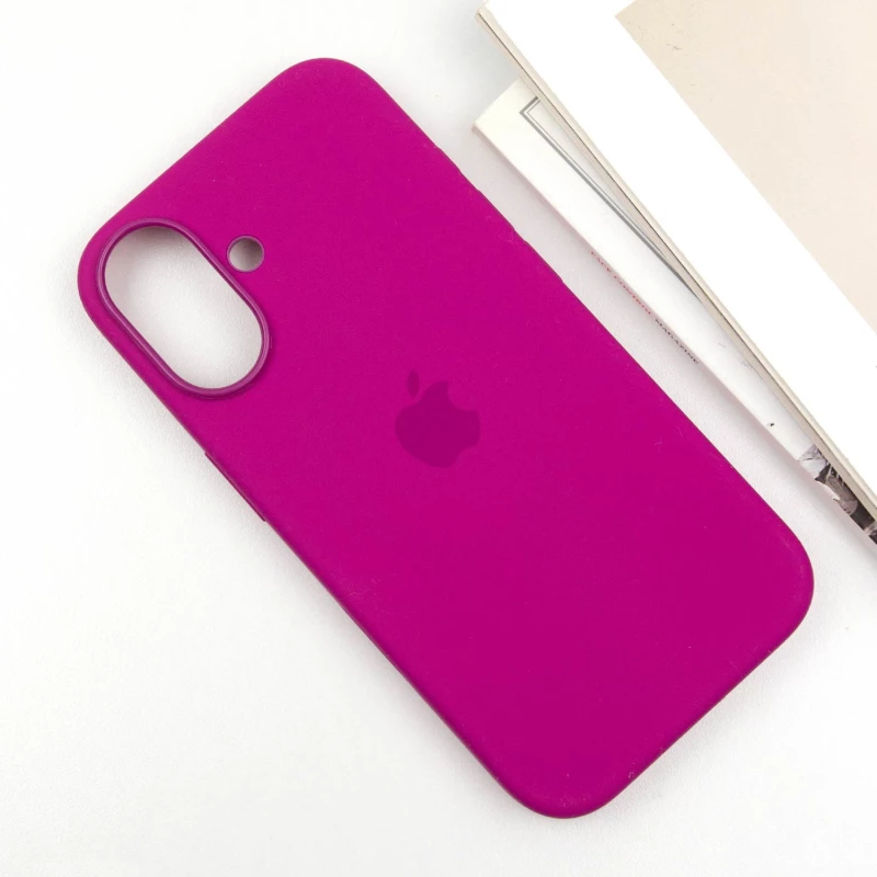 Силіконовий чохол ААА with Magsafe connection для Apple iPhone 16 – Fuchsia. Фото 8 з 12