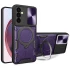 Ударостійкий чохол Bracket Ringstand із захисною шторкою для камери на Samsung Galaxy S23 FE – Purple. Фото 1 з 4