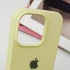 Чохол Silicone Case з закритим низом на Apple iPhone 16 Pro – Жовтий / Mellow Yellow. Фото 5 з 8