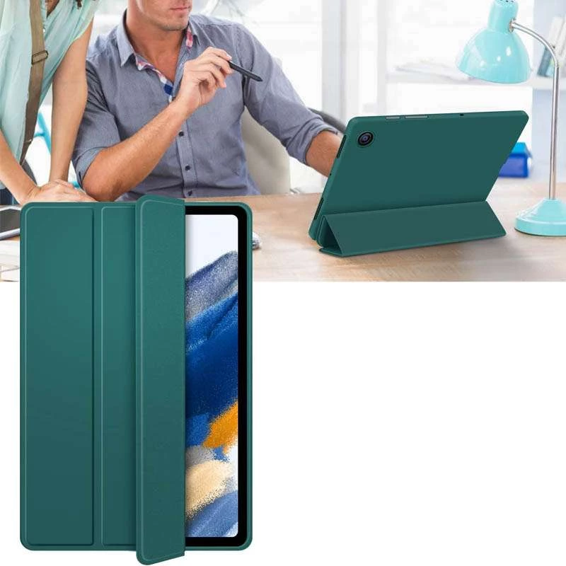 Чохол-книжка з роз'ємом для стилуса на Samsung Galaxy Tab A8 10.5" (2021) – Зелений / Pine green. Фото 4 з 9