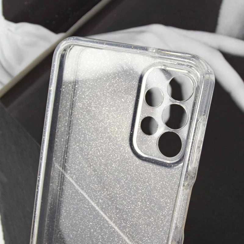 Прозрачный чехол с блестками Samsung Galaxy A13 4G – Clear. Фото 4 из 7