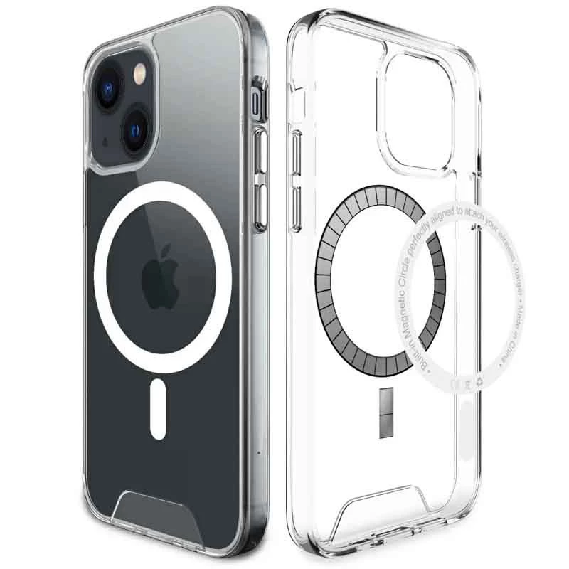 

Силіконовий чохол Space Case з MagSafe на Apple iPhone 13 mini (5.4") (Прозорий)