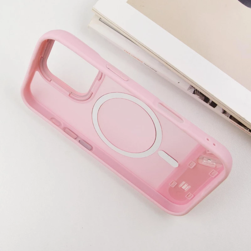 TPU+PC чехол Stand case для Apple iPhone 16 Pro – Pink. Фото 5 из 7