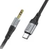 Аудио кабель Aux Hoco UPA26 Fresh Type-C to 3.5mm (1m) – Black. Фото 2 из 7