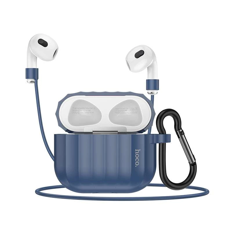 

Силіконовий футляр Hoco WB22 для навушників AirPods 3 (Темно-синій)