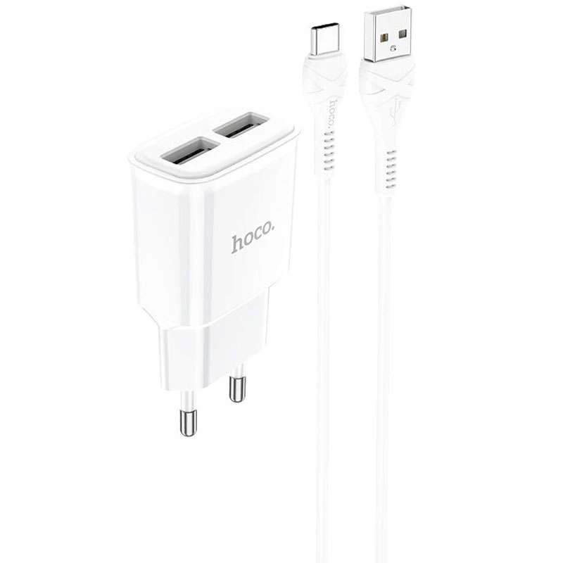 СЗУ HOCO C88A (2USB/2.4A) + Type-C фото 2 из 2