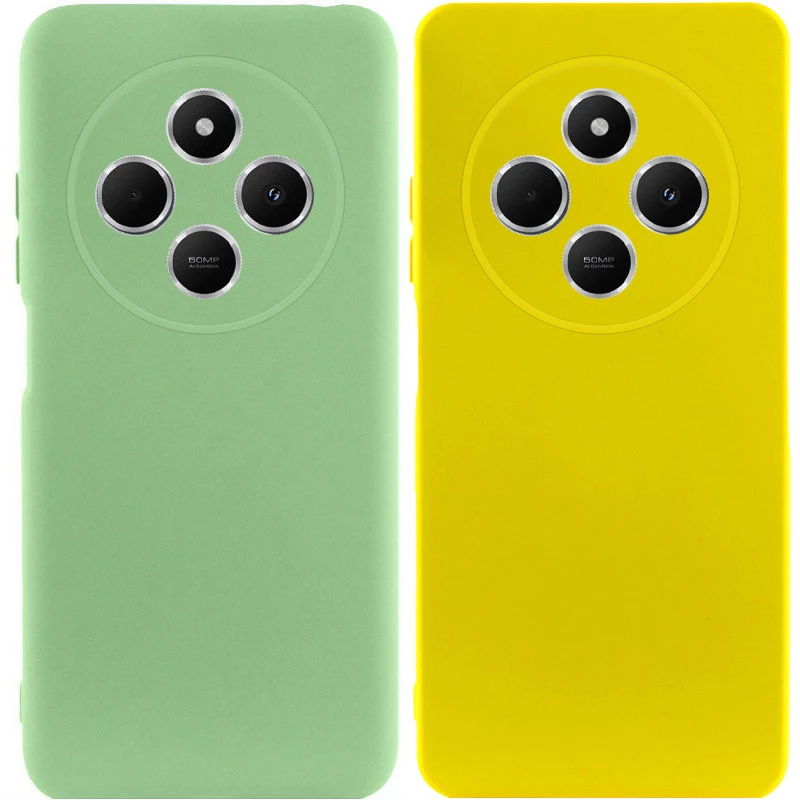 Цветной силиконовый чехол GETMAN с закрытой камерой на Xiaomi Redmi 14C / Poco C75 фото 2 из 4