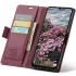 Шкіряний чохол-книжка CaseMe Nappa leather для Xiaomi Poco M8 Pro 5G – Red. Фото 5 з 6