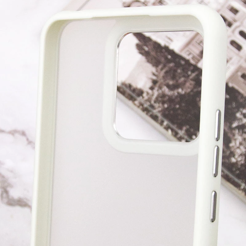 Захистний чохол TPU+PC матовий на Xiaomi Redmi Note 13 4G – White. Фото 5 з 5