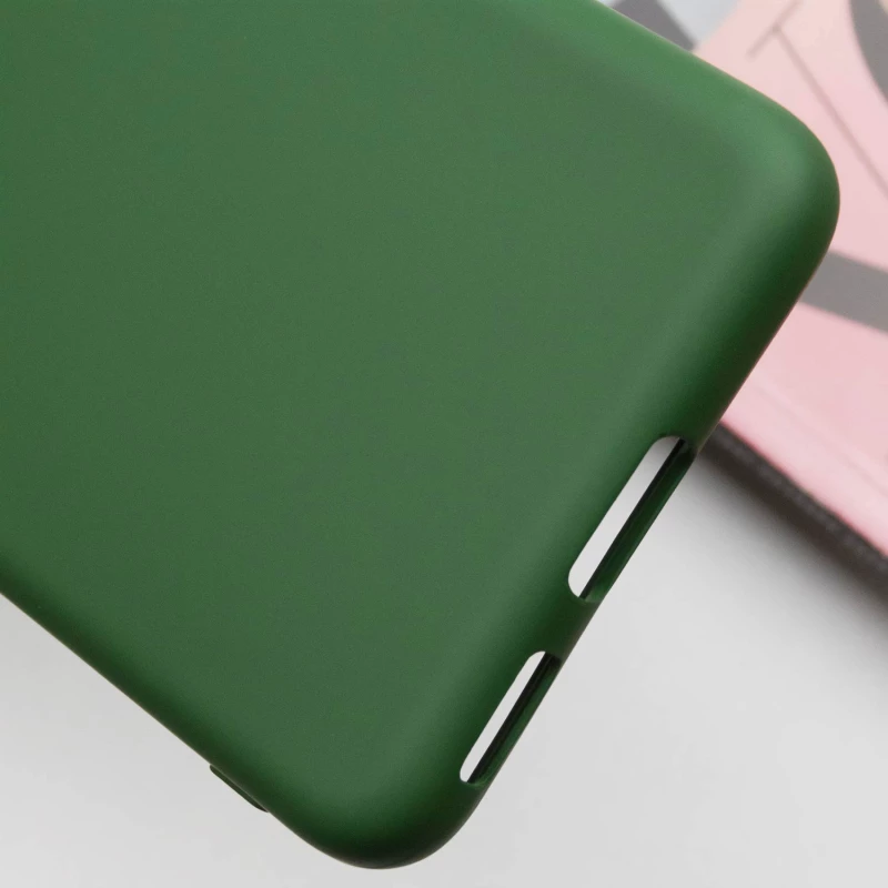 Чохол Silicone Case Lakshmi Plus з закритою камерою на Samsung Galaxy S24 FE – Зелений / Dark green. Фото 9 з 12