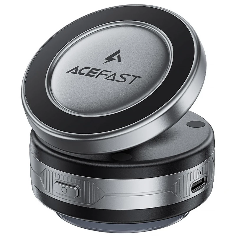 Автотримач з БЗП Acefast E29 Magnetic Wireless Charging Auto Fix 15W – Metal gray. Фото 1 з 4