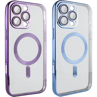 Хромовый TPU чехол с MagSafe для Apple iPhone 16 фото 1 Хромовый TPU чехол с MagSafe для Apple iPhone 16 фото 1 из 2