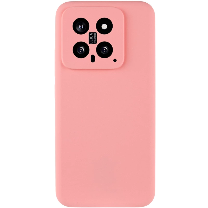 Чохол Silicone Case Lakshmi Plus з закритою камерою на Xiaomi 14 – Рожевий / Pink. Фото 3 з 7