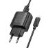 МЗП Hoco C141A Smart 2.1A (2USB-A) + кабель USB to MicroUSB – Black. Фото 5 з 5