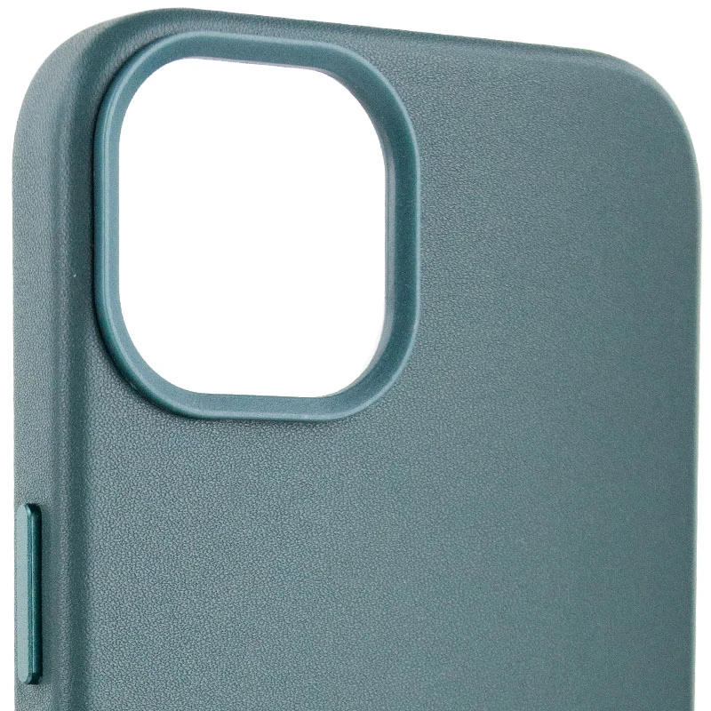 Шкіряний чохол Silicone Case Soft з MagSafe на Apple iPhone 14 (6.1") – Pine green. Фото 4 з 8