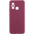 Чохол Silicone Case Lakshmi Premium з закритою камерою на Xiaomi Redmi 12C / Poco C55 – Бордовий / Plum. Фото 1 з 12