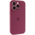 Чехол Silicone Case с защитой камеры для Apple iPhone 14 Pro Max (6.7") – Бордовый / Plum. Фото 2 из 9