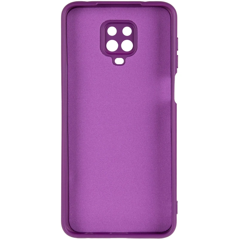 Цветной силиконовый чехол GETMAN с закрытой камерой на Xiaomi Redmi Note 9s / Note 9 Pro / Note 9 Pro Max – Фиолетовый / Purple. Фото 7 из 10