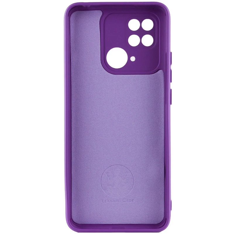 Чохол Silicone Case Lakshmi Plus з закритою камерою на Xiaomi Redmi 10C – Фіолетовий / Purple. Фото 4 з 4