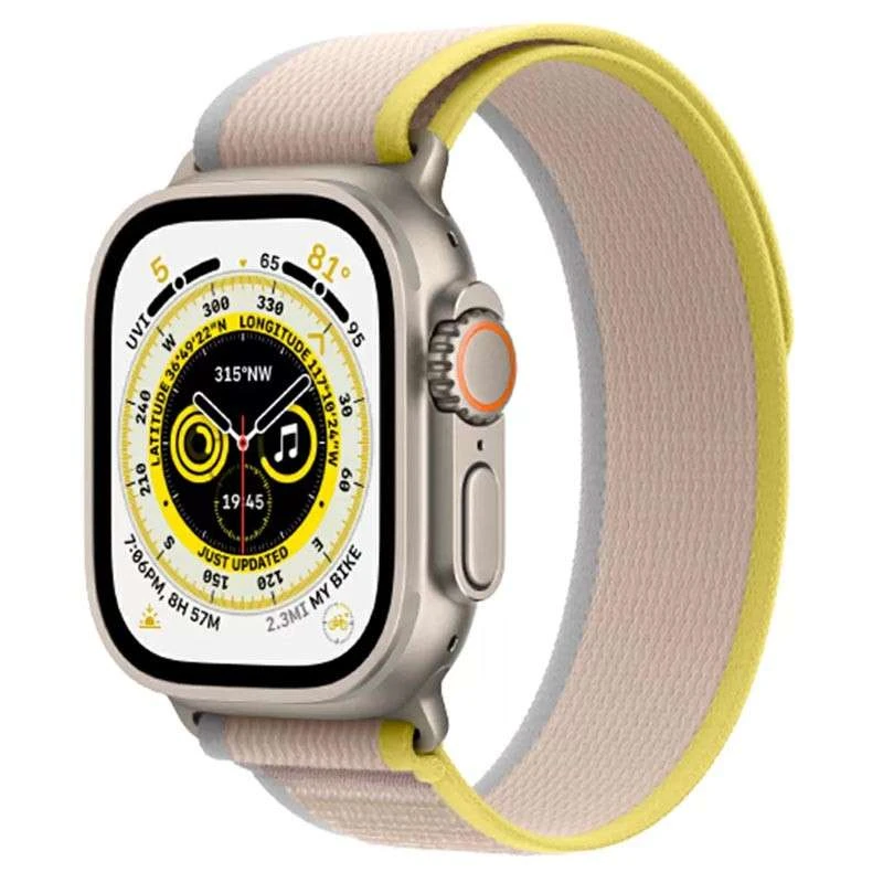 

Ремешок Hoco WA14 Original series Apple watch (42/44/45/49mm) (Yellow with White)