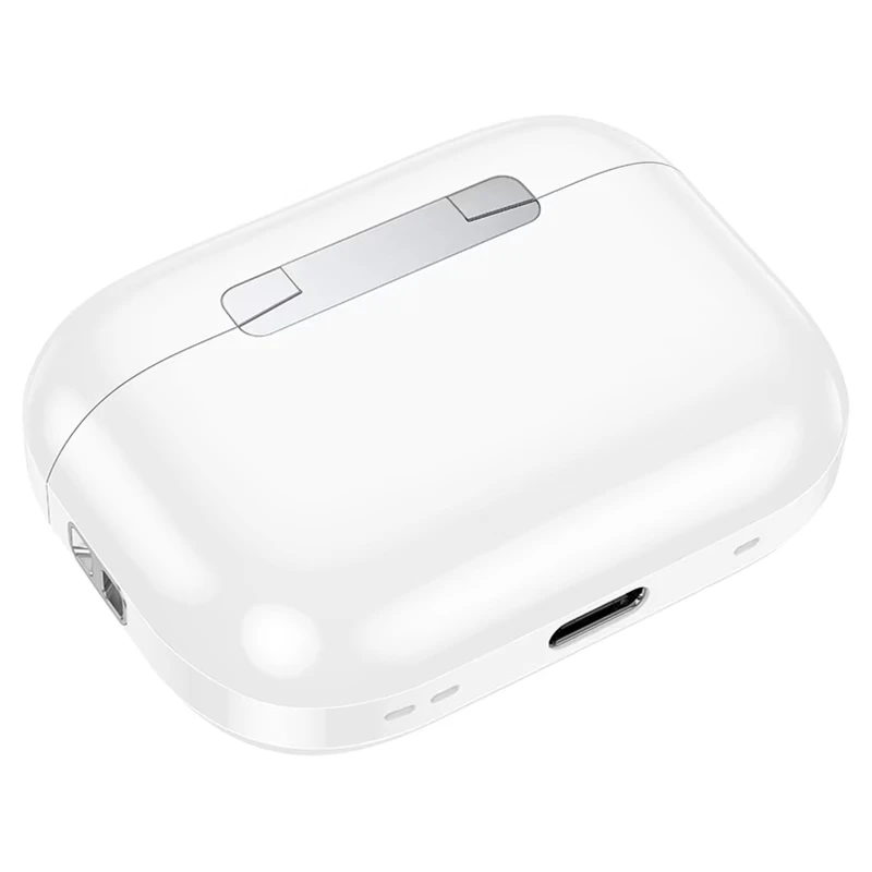 Бездротові TWS навушники Borofone BW95 Cancion clip-on – White. Фото 4 з 6