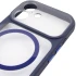 Чохол TPU GETMAN Moon Clear with MagSafe для Apple iPhone 17 (6.3") – Blue. Фото 5 з 6