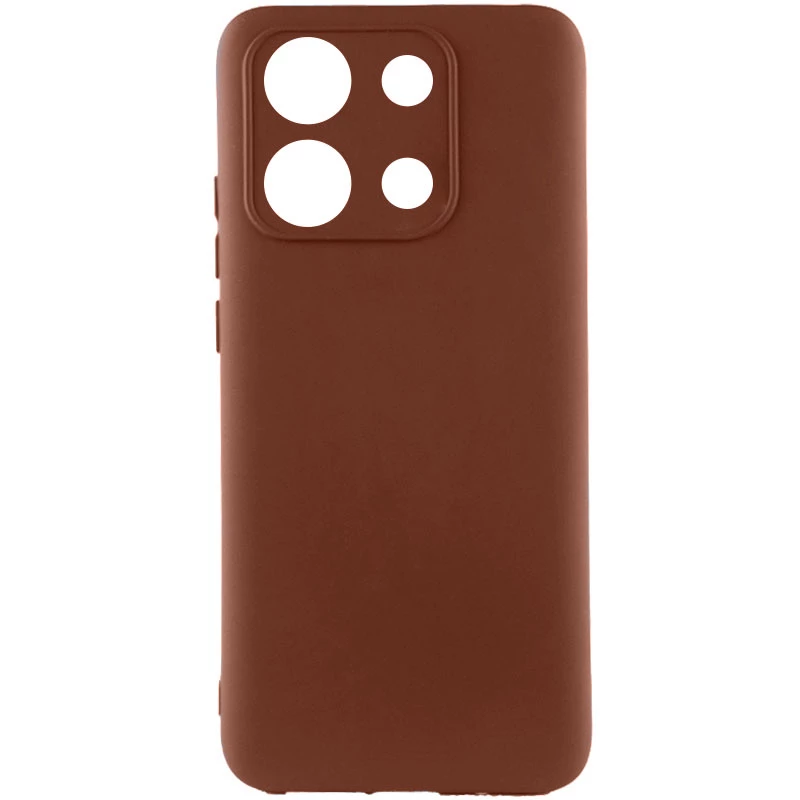 Чохол Silicone Case Lakshmi Plus з закритою камерою на Xiaomi Redmi Note 13 4G – Коричневий / Brown. Фото 2 з 2