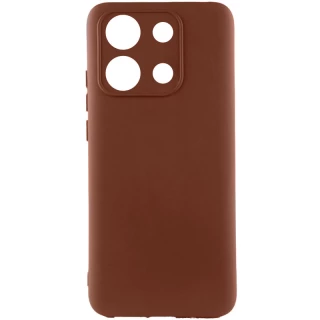 Чехол Silicone Case Lakshmi Plus с закрытой камерой для Xiaomi Redmi Note 13 4G — Коричневый / Brown