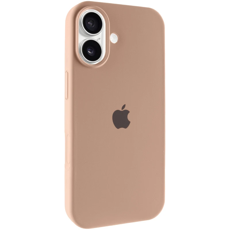 Чохол Silicone Case з закритим низом на Apple iPhone 16 – Бежевий / Desert Gold. Фото 1 з 6