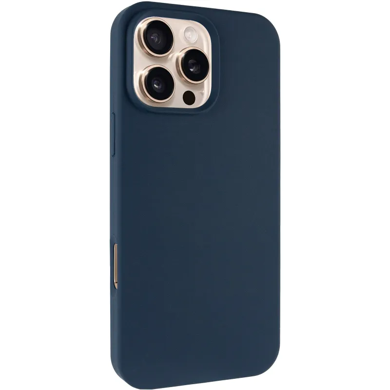 Чехол Silk Full Protective (AA) NO LOGO для Apple iPhone 16 Pro Max – Синий / Deep navy. Фото 3 из 11